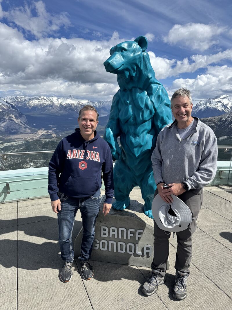 The view from the gondola above Banff, Alberta